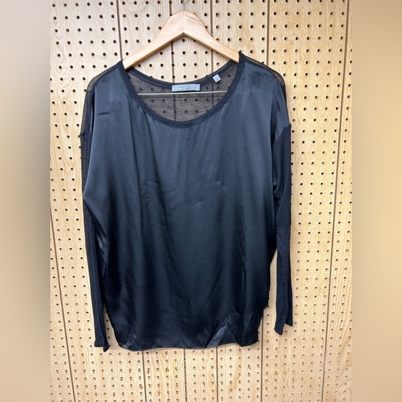 Vince Silk Long Sleeve Top - Picture 1 of 5